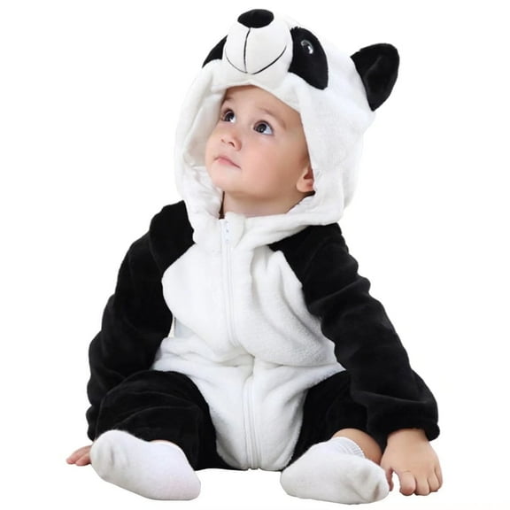 Baby Panda Costumes Unisex Toddler Onesie Halloween Dress Up Romper,  6-12 Months
