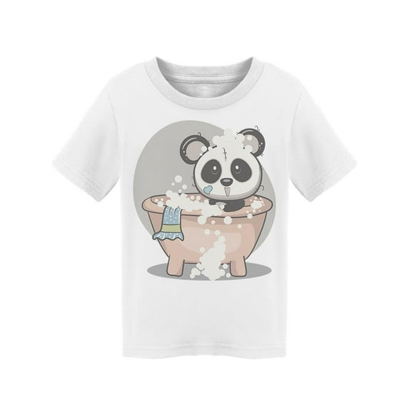 Baby Panda In Shower Tub T-Shirt Toddler -Image by Shutterstock, 3 Toddler