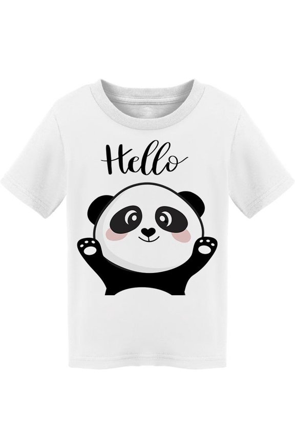 Baby Panda Saying Hello T-Shirt Toddler -Image by Shutterstock,  3 Toddler