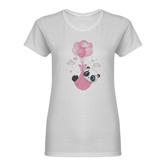 Baby Panda With Diapers Shaped T-Shirt Women -Image by Shutterstock, Female Large