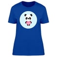 thumbnail image 1 of Baby Panda With Heart T-Shirt Women -Image by Shutterstock, Female Large, 1 of 2