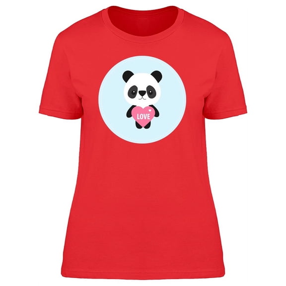 Baby Panda With Heart T-Shirt Women -Image by Shutterstock, Female Small