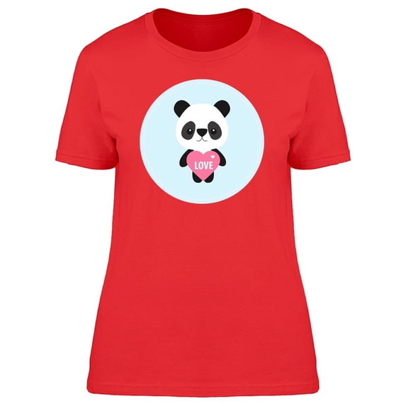 Baby Panda With Heart T-Shirt Women -Image by Shutterstock, Female x-Large