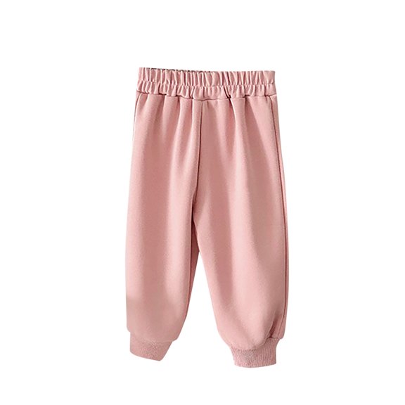 Baby Pants,Baby Boy' Pants Knitted Leggings Joggers Harem Pants for Toddler Drawstring Pants,Toddler Sweatpants,Pink,12-18 Months