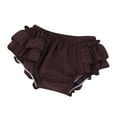 thumbnail image 1 of Baby Pants,Baby Ruffle Shorts Solid Color Design Kids Summer Wear PP Pants for Playful Style,Baby Boy Pants,Coffee,12-24 Months, 1 of 5