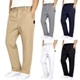 thumbnail image 1 of Baby Pants Boys Classic British Khaki Straight Leg Dress Chino Trousers School Pants Grey 3-4 Years, 1 of 9