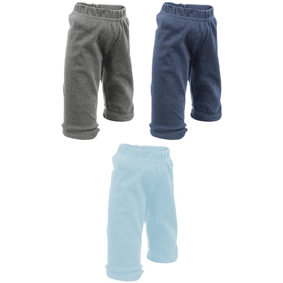 Baby Pants | Cute Baby Clothes for Baby Outfits | Boys & Girls! | by Mato & Hash - 3PK HtrGrey/HtrNavy/BbyBlue CA110 3-6
