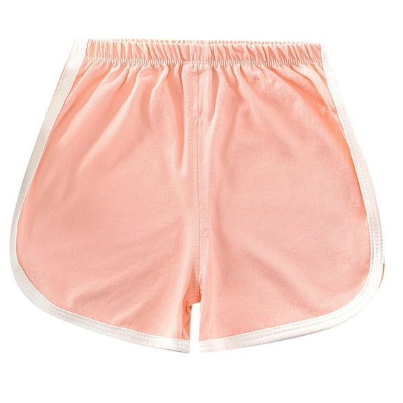 Baby Pants Kids Spring Summer Casual Cotton Solid Shorts Clothes Boys Shorts Yellow 18 Months-24 Months