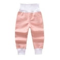Baby Pants Newborn Boys Girls Striped Fleece Lined Sweatpants High