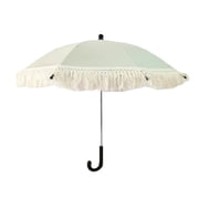 Baby Parasol Children's Outdoor Beach Umbrella with Lace Fringe Sunshade Portable Kids Umbrella for Photography Props Seaside Garden Solid