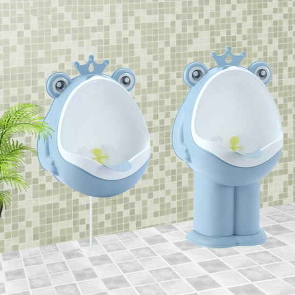 Baby Pee Boy Standing Wall Mounted Toilet Light Blue,1*Urinary,Baby Urinating Standing Wall Mounted Lift Toilet Urinal Dark Blue 1 To 6 Years Standing Potty Training Urinal for Boys Toilet
