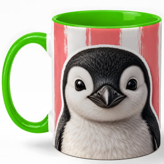 Baby Penguin Coffee Mug, Arctic Bird Mug, Ceramic 11 oz
