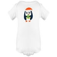 thumbnail image 1 of Baby Penguin With Red Hat Bodysuit Infant -Image by Shutterstock,  6 Months, 1 of 2