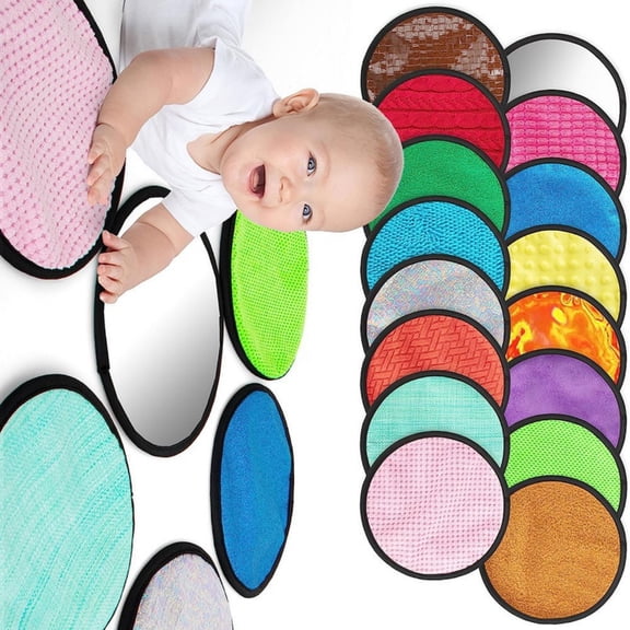 Baby Perceptual Play Rugs Set Of 16 Textured Globes For Early Development Safe