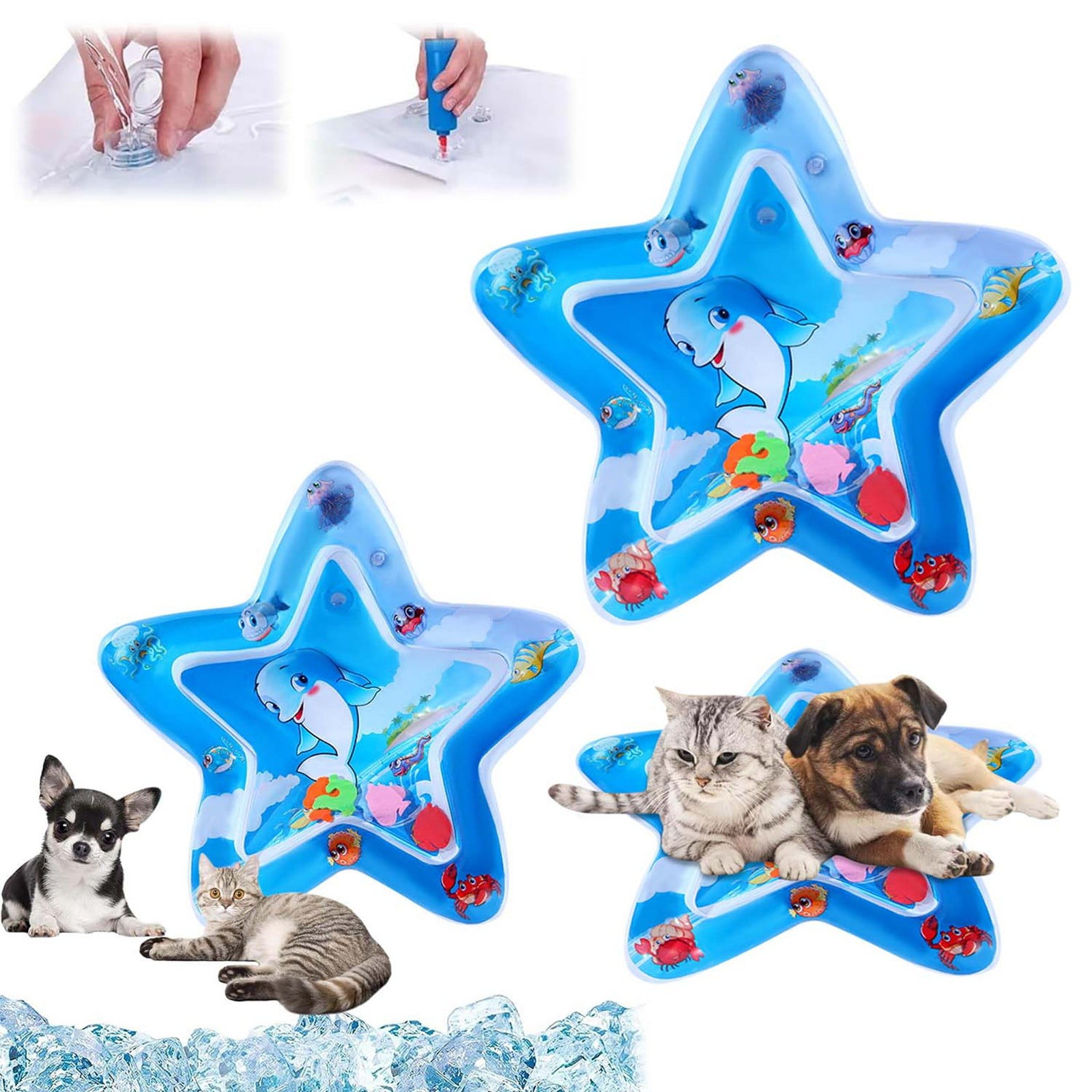 Baby Pet Patting Mat Crawling Training Patting Inflatable Cushion