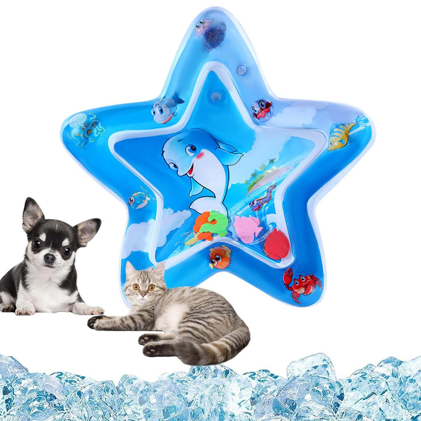 Baby Pet Patting Mat Crawling Training Patting Inflatable Shower Seat