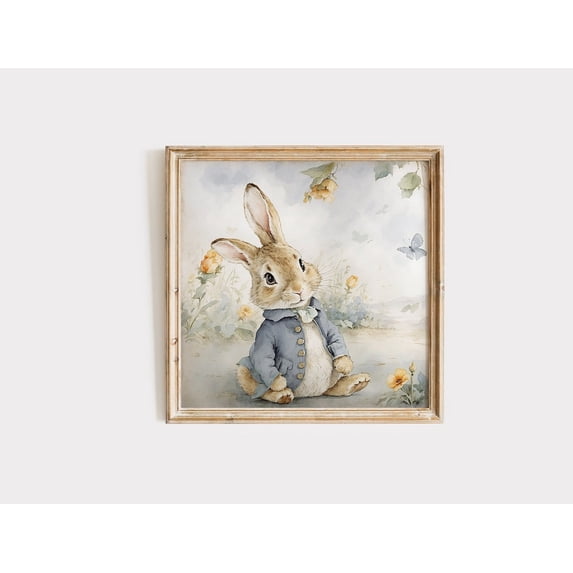 Baby Peter Rabbit for Nursery Cute Bunny Nursery Art Beatrix Potter ...