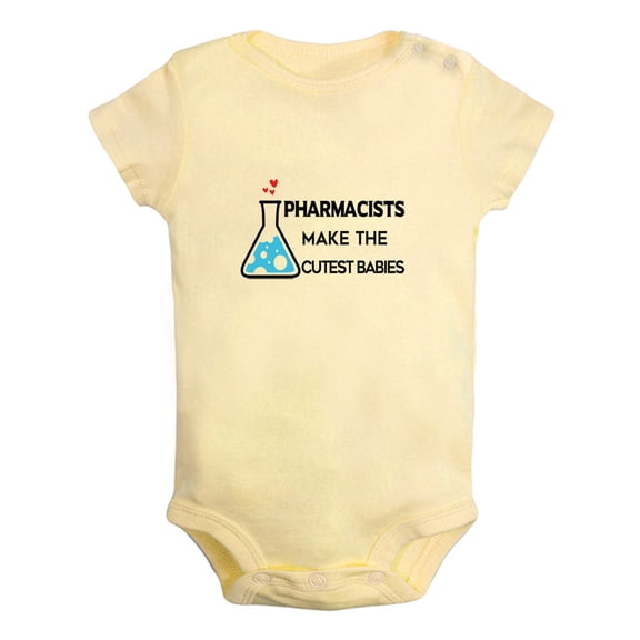 Baby Pharmacists Make The Cutest Babies Funny Romper Newborn Bodysuits Infant Jumpsuits Kids Clothes Graphic Outfits