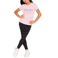 thumbnail image 1 of Baby Phat Girls Leggings Set - Lightweight Short Sleeve Graphic Tee and Leggings for Girls 2 Piece, 1 of 7