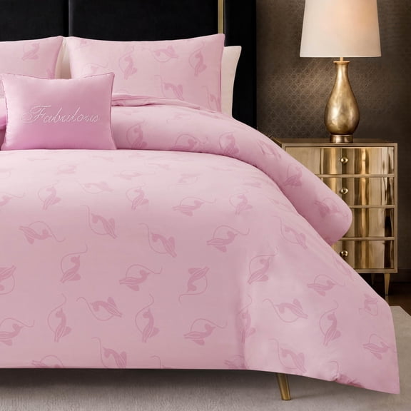 Baby Phat Logo Cat Comforter Sets Full/Queen, Pink