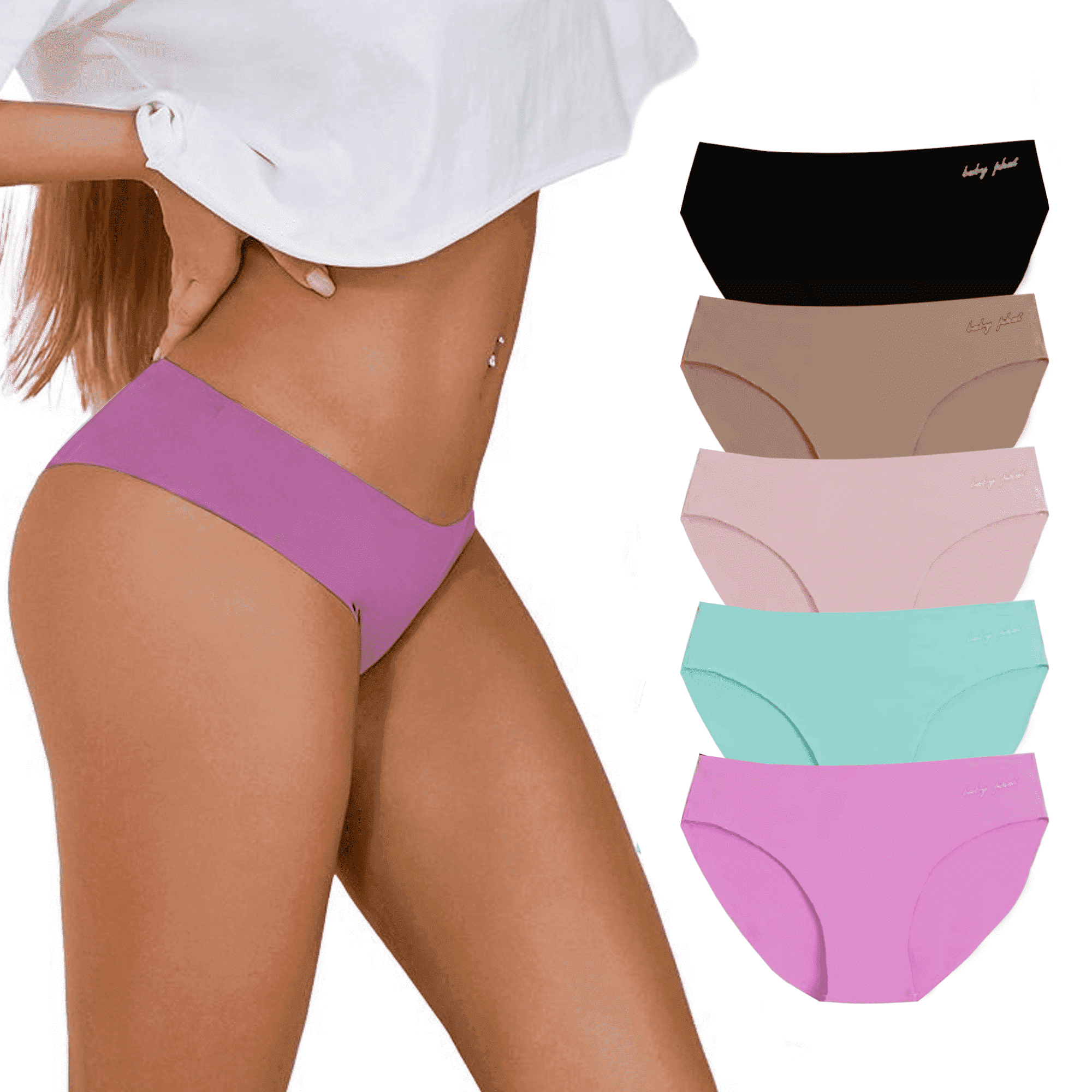 Baby Phat Women's Panties Seamless Brazilian 3 Pack - Walmart.com