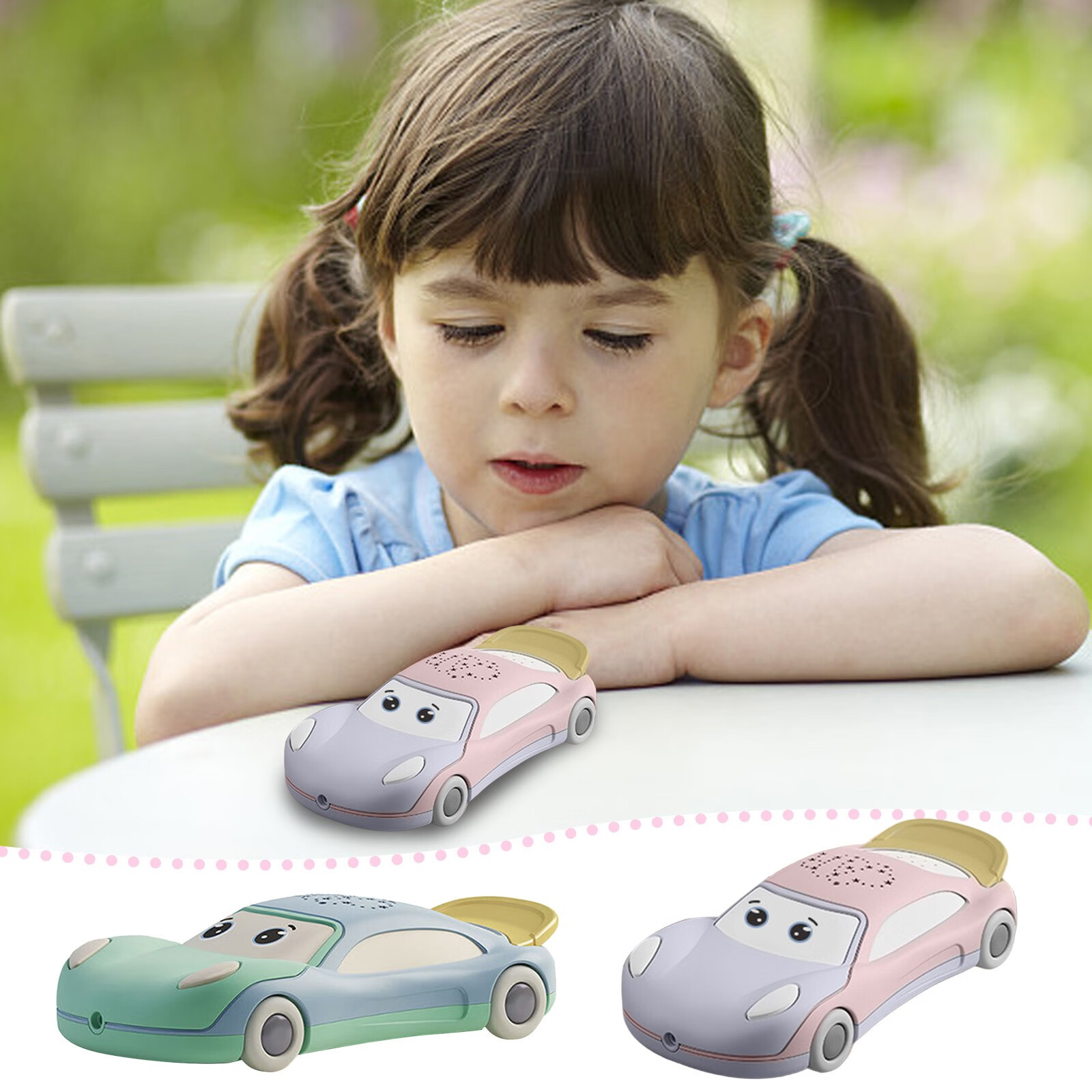 Baby Phone Toys For 1 2 3 Year Old Girls Musical Car Toys With Star