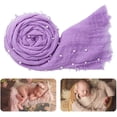 thumbnail image 1 of Baby Photo Props Handmade Pearl Decoration Wrapping Blanket, 1 of 7