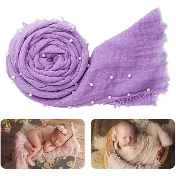 Baby Photo Props Handmade Pearl Decoration Wrapping Blanket