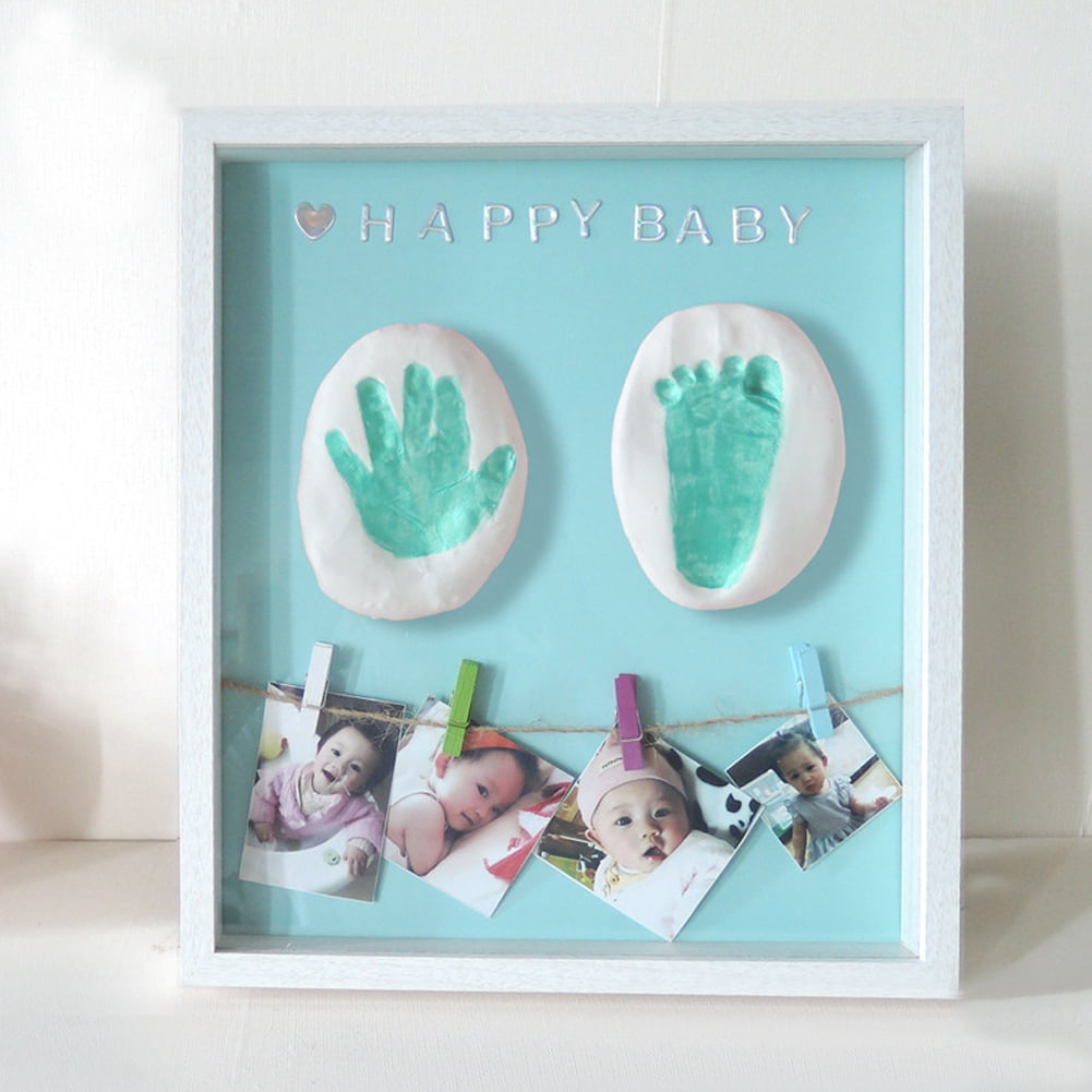 Baby Picture Frame Footprint Handprint Kit Baby Keepsake Frame Set