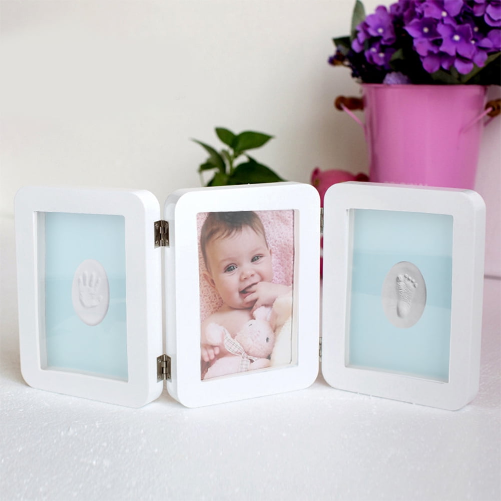 Baby Picture Frame Footprint Handprint Kit Baby Keepsake Frame Set