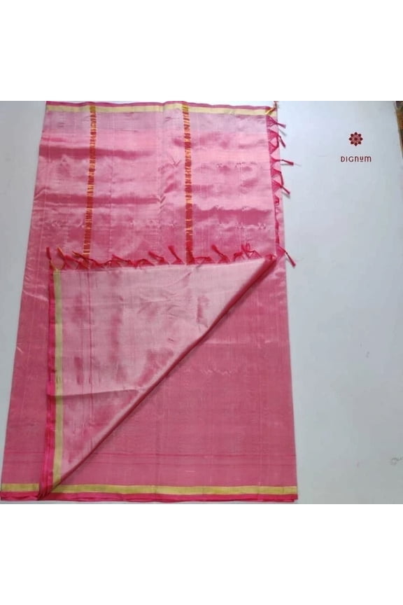Baby Pink Handwoven Silk Cotton Saree