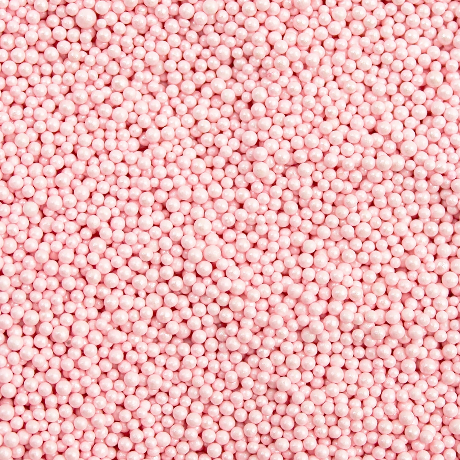 Krazy Sprinkles - Edible Baby Pink Pearl Mini Beads - Vibrant Cookie Decorating, 1/2 Cup