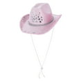 thumbnail image 1 of Baby Pink Rhinestone Cowboy Hat Adult, 1 of 2