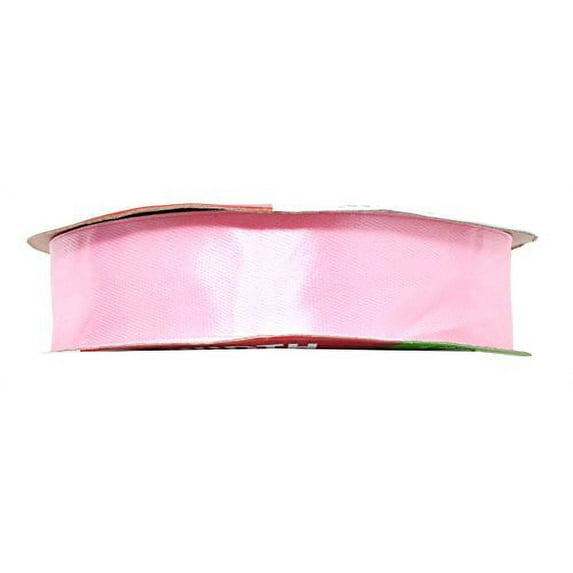Baby Pink Satin Ribbon 1 Inch 50 Yard Roll for Gift Wrapping, Weddings, Hair, Dresses, Blanket Edging, Crafts, Bows, Ornaments; by Mandala Crafts