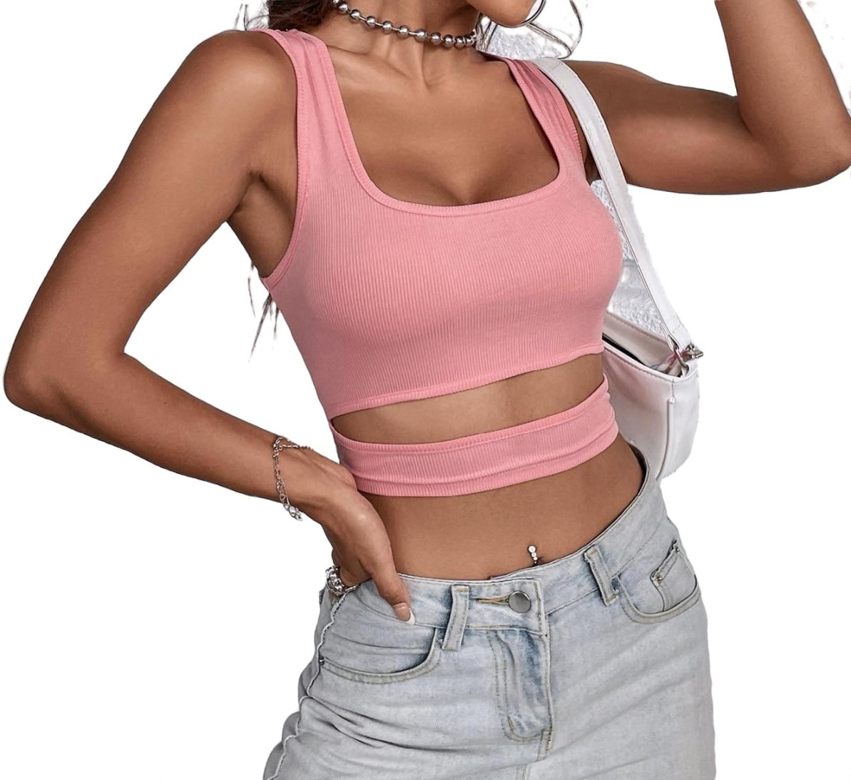 MNBCCXC Cute Sexy Tops For Women Crop Tanks For Women Womens Tanks And  Camis Women'S Tank Tops Plus Size Clearance Items Under 1 Dollar Today  Delivery Items Prime Deal Of The Day