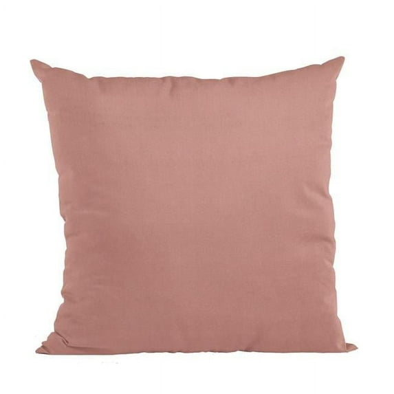 Baby Pink Solid Shiny Velvet Luxury Throw Pillow - 26 x 26 in.