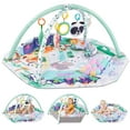 thumbnail image 1 of Baby Play Gym and Activity Mat - 4-in-1 Tummy Time Gym with Sensory Toys for Infants & Toddlers, Green, 1 of 7
