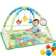 thumbnail image 1 of HBK Baby Play Gym and Activity Center with Ball Pit, Hanging Toys & 20 Ocean Balls, Soft Tummy Time Mat for Infants 0-12 Months (Green), 1 of 7