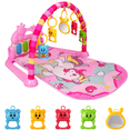 thumbnail image 1 of Baby Play Mat Baby Gym,Funny Play Piano Tummy Time Mat Baby Mat with 5 Infant Sensory Baby Toys, Music and Lights Boy & Girl Gifts for Newborn Baby 0-12 Months,Pink, 1 of 5