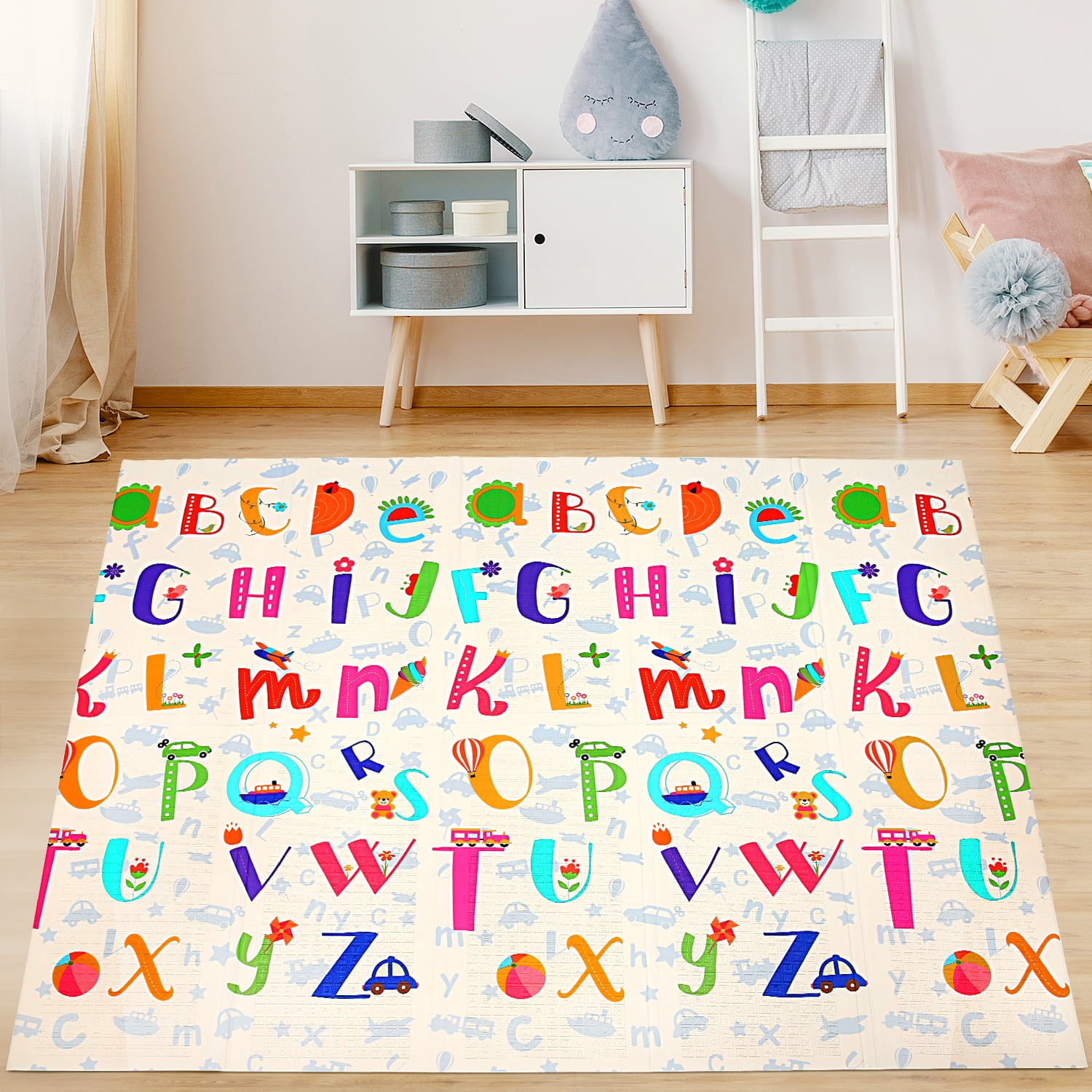 Baby Crawling Mat for Sale | Soft Baby Play Mat for Living Room, Dark Blue, 5'9x6'5(180x200cm)
