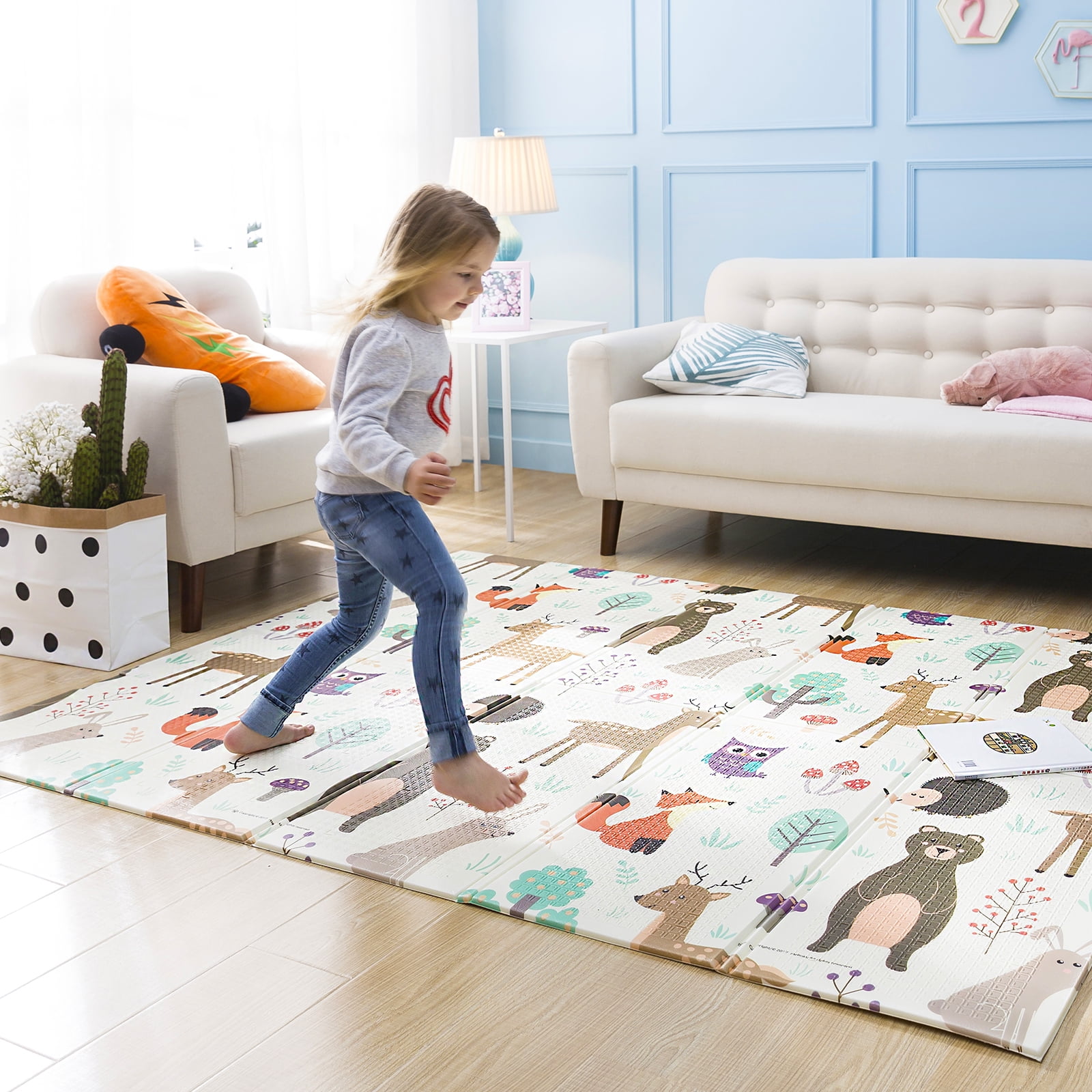 Baby Play Mat Foldable Foam Floor Play Mat for Babies,Toddlers, Infants