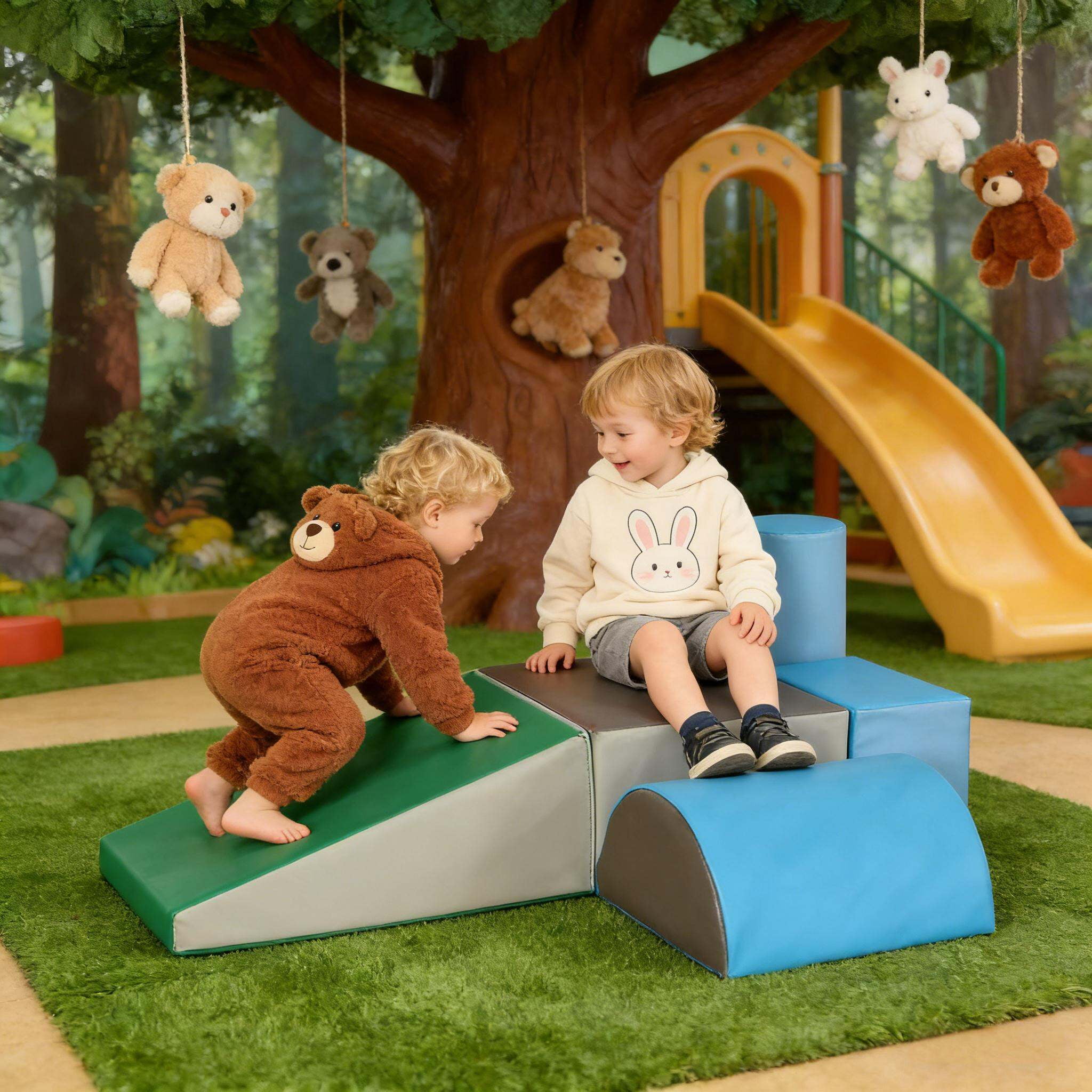 Baby Play Mat, Soft Play Set,Activity Play Set, Multicolor Soft Play Mat,Foam,Pu Kids Foam Mats, Toys Soft Play