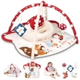thumbnail image 1 of PRVAETU Baby Play Mats Tummy Time Mat for Infant Washable Padded Baby Activity Center with Detachable Toys Non-Slip Baby Gym Playmat,Red, 1 of 6