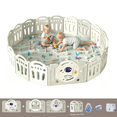 thumbnail image 1 of Baby Play Yard Children Activity Center with Mat Large Play Fence for Babies to Toddlers 14+2 Panels 63*76 Indoor & Outdoor (Astronaut Theme), 1 of 14