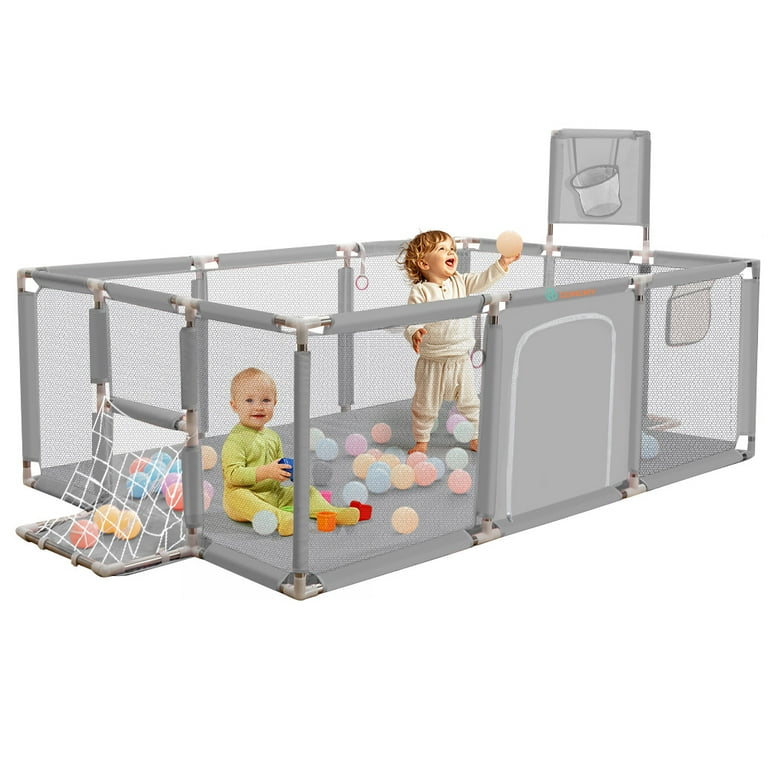 Corral Bebe Playard Plegable, Playpen Grande 71x48 Pulgadas, Área