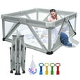 Baby Playpen Foldable, Heyo.Ja Large Play Yard, Play Pens for Babies