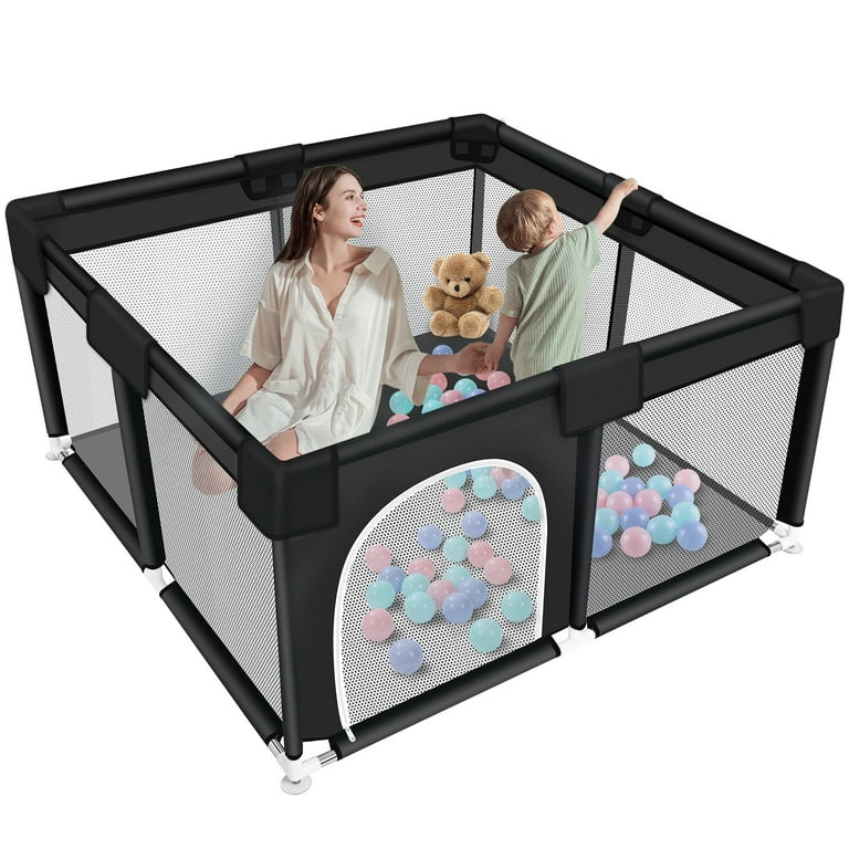 Baby Playpen, HDJ 50*50 inch Baby Play Yard with Soft Breathable