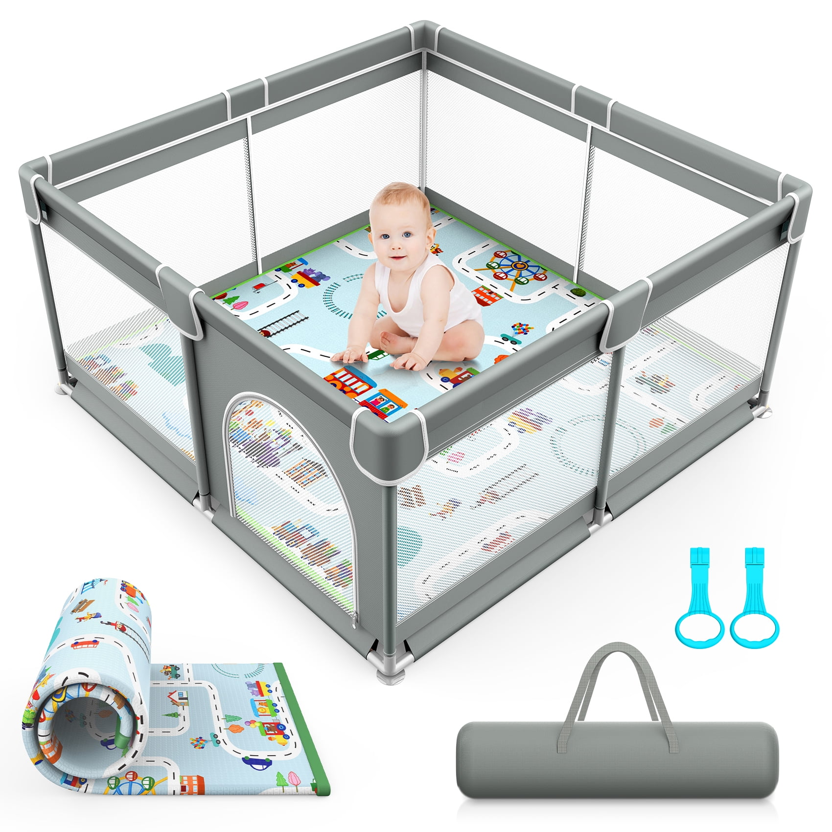 Baby Playpen Extra Large Play Yard Indoor Outdoor Kids Activity