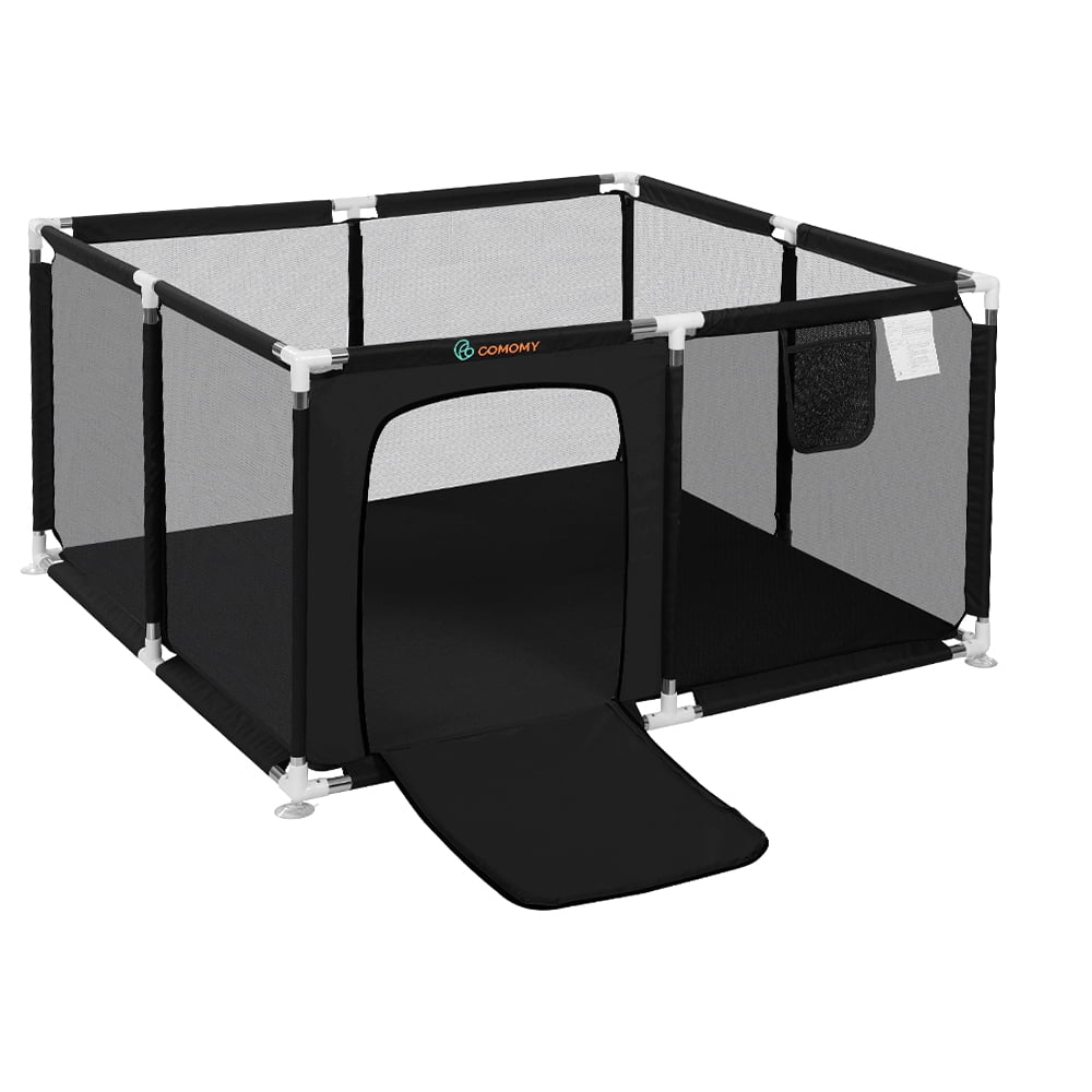 Baby Playpen, Outdoor Play Yard, Portable Play Yard 4Panel Baby Foldable Safety Playpen for