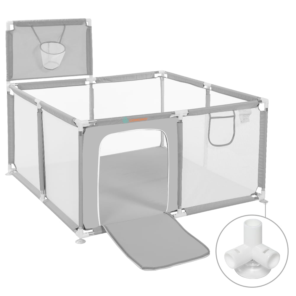 Baby Playpen, Outdoor Play Yard, Portable Play Yard 4Panel Baby